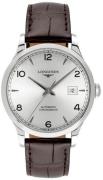 Longines Herrklocka L2.821.4.76.2 Record Silverfärgad/Läder Ø40 mm