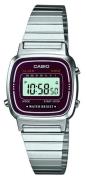 Casio Damklocka LA670WEA-4EF Collection LCD/Stål 30.3x24.6 mm