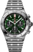 Breitling Herrklocka AB01343A1L1A1 Chronomat B01 42 Grön/Stål Ø42