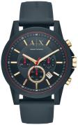 Armani Exchange Herrklocka AX1335 Outerbanks Grå/Gummi Ø44 mm