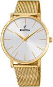 Festina Damklocka F20476-1 Vit/Gulguldtonat stål Ø38 mm