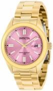 Invicta Damklocka 38486 Pro Diver Rosa/Gulguldtonat stål Ø38 mm