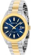 Invicta Damklocka 38489 Pro Diver Blå/Gulguldtonat stål Ø38 mm