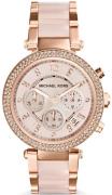 Michael Kors Damklocka MK5896 Parker Roséguldstonad/Roséguldstonat