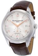 Baume & Mercier Herrklocka MOA10054 CLIFTON Silverfärgad/Läder