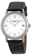 Baume & Mercier Damklocka MOA10148 CLASSIMA Vit/Läder Ø33 mm