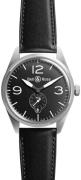 Bell & Ross Herrklocka BRV123-BL-ST-SCA BR 123 Svart/Läder Ø41