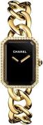 Chanel Damklocka H3259 Premiere Svart/18 karat gult guld 20x28 mm