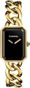 Chanel Damklocka H3257 Premiere Svart/18 karat gult guld 20x28 mm