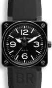 Bell & Ross Herrklocka BR0192-BL-CER-SRB BR 01-92 Svart/Gummi