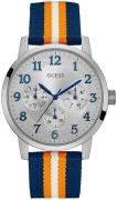 Guess Herrklocka W0975G2 Silverfärgad/Textil Ø44 mm