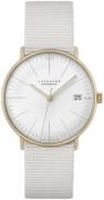 Junghans Damklocka 27/7006.02 Max Bill Vit/Textil Ø34 mm