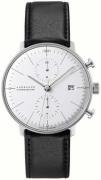 Junghans Herrklocka 27/4600.02 Max Bill Silverfärgad/Läder Ø40 mm