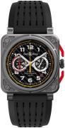 Bell & Ross Herrklocka BR-03-94-RS18 Br 03-94 Svart/Gummi