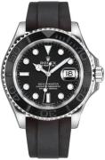 Rolex Herrklocka 226659-0002 Yacht-Master 42 Svart/Gummi Ø42 mm