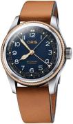 Oris Herrklocka 01 754 7741 4365-07 5 20 71 Aviation Blå/Läder Ø40