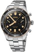 Oris Herrklocka 01 771 7744 4354-07 8 21 18 Diving Svart/Stål Ø43 mm