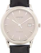 Longines Herrklocka L4.974.4.72.2 Flagship Silverfärgad/Läder