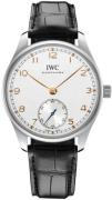 IWC Herrklocka IW358303 Portugieser Silverfärgad/Läder Ø40.4 mm