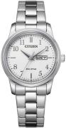 Citizen Damklocka EW3260-84A Eco Drive 180 Vit/Stål Ø30 mm