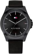 Tommy Hilfiger Herrklocka 1791715 Svart/Läder Ø42 mm