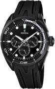 Festina Herrklocka F16610-7 Multifunction Svart/Gummi Ø44 mm