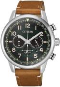 Citizen Herrklocka CA4420-21X Grön/Läder Ø43 mm