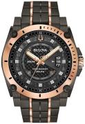 Bulova Herrklocka 98D149 Precisionist Svart/Roséguldstonat stål