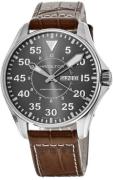 Hamilton Herrklocka H64715885 Khaki Aviation Grå/Läder Ø46 mm