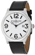 Stührling Original Herrklocka 454.33152 Silverfärgad/Läder Ø42 mm