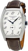 Longines Herrklocka L2.642.4.73.4 Evidenza Silverfärgad/Läder