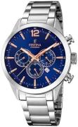 Festina Herrklocka F20343-9 Blå/Stål Ø43.5 mm