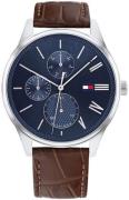 Tommy Hilfiger Herrklocka 1791847 Damon Blå/Läder Ø44 mm