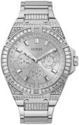 Guess Herrklocka GW0209G1 Zeus Silverfärgad/Stål Ø47 mm