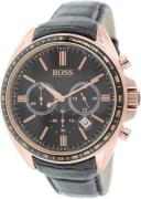 Hugo Boss Herrklocka 1513092 Chronograph Svart/Läder Ø47 mm