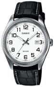 Casio Herrklocka MTP-1302PL-7BVEF Collection Vit/Läder Ø38.5 mm