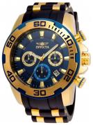 Invicta Herrklocka 22341 Pro Diver Blå/Gulguldtonat stål Ø50 mm