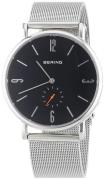 Bering Herrklocka 53739-002 Radio Controlled Svart/Stål Ø39 mm