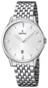 Festina Herrklocka F16744-2 Vit/Stål Ø39 mm