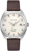 Bulova Herrklocka 96B347 Beige/Läder Ø41 mm