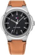 Tommy Hilfiger Herrklocka 1791650 Svart/Läder Ø39 mm