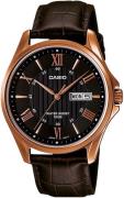 Casio Herrklocka MTP-1384L-1AVEF Collection Svart/Läder Ø41 mm