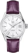 TAG Heuer Damklocka WBK1311.FC8261 Carrera Lady Vit/Läder Ø36 mm