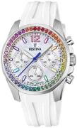 Festina Damklocka F20610-2 Boyfriend Vit/Gummi Ø38.1 mm