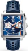 TAG Heuer Herrklocka CBL2115.FC6494 Monaco Flerfärgad/Läder