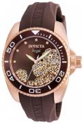 Invicta Damklocka 23489 Angel Brun/Gummi Ø39 mm