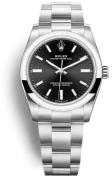 Rolex Damklocka 124200-0002 Oyster Perpetual 34 Svart/18 karat vitt