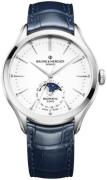 Baume & Mercier Herrklocka MOA10549 Clifton Vit/Läder Ø42 mm