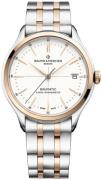 Baume & Mercier Herrklocka MOA10458 Clifton Vit/Roséguldstonat