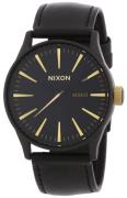 Nixon Herrklocka A1051041-00 Svart/Läder Ø42 mm